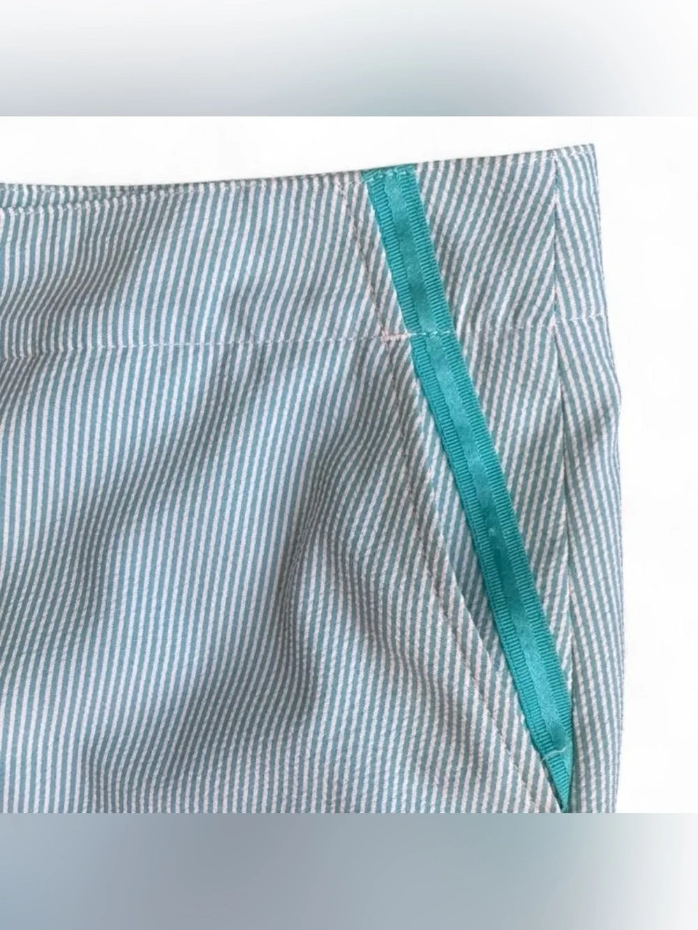 Lady Hagen Teal Sleeveless Polo Top with Light Gray Skort - Picture 6 of 8